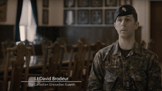 États de service : Lieutenant David Brodeur