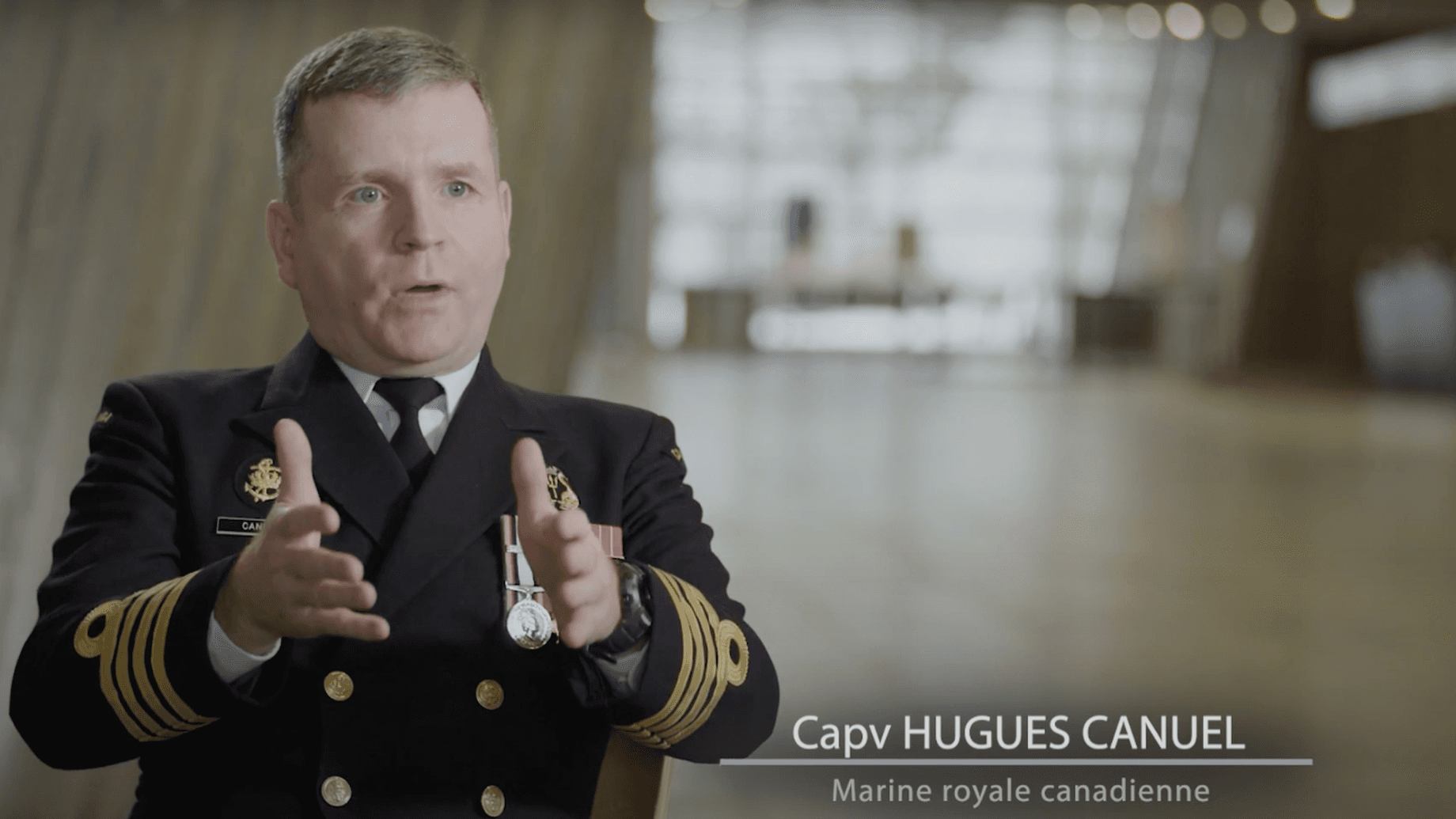 États de service : Capitaine de vaisseau Hugues Canuel