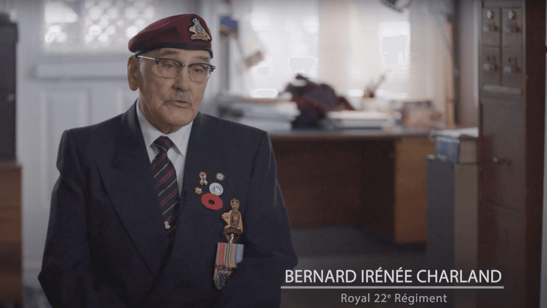 États de service : Sergent (ret) Bernard Charland